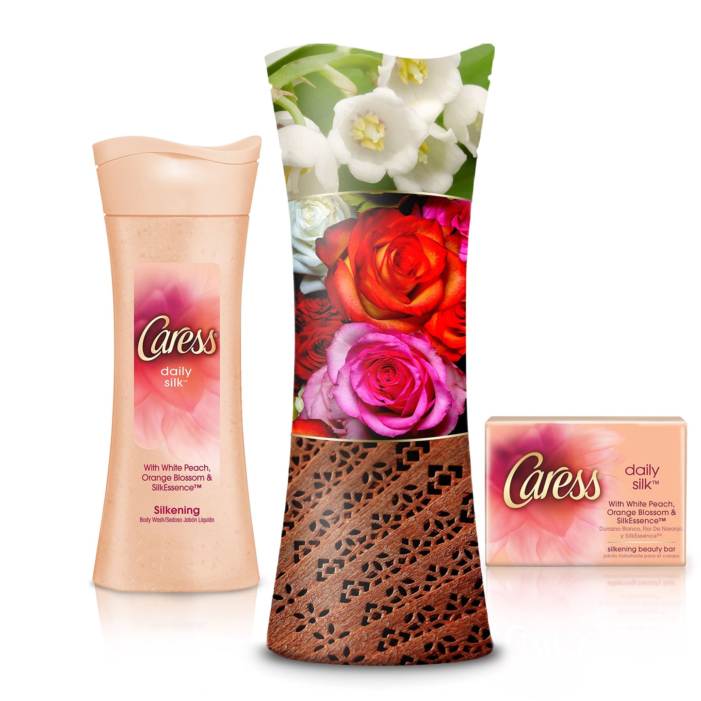 Caress Beauty Bar, Daily Silk 4 oz, 12 Bar, (Pack of 2)