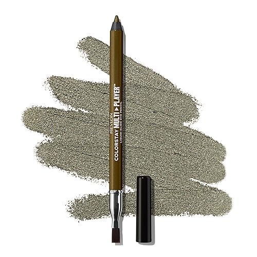 REVLON ColorStay Multiplayer Liquid-Glide Eye Pencil, Multi-Use Makeup With Blending Brush, Blends Then Sets, Creamy Texture, Waterproof