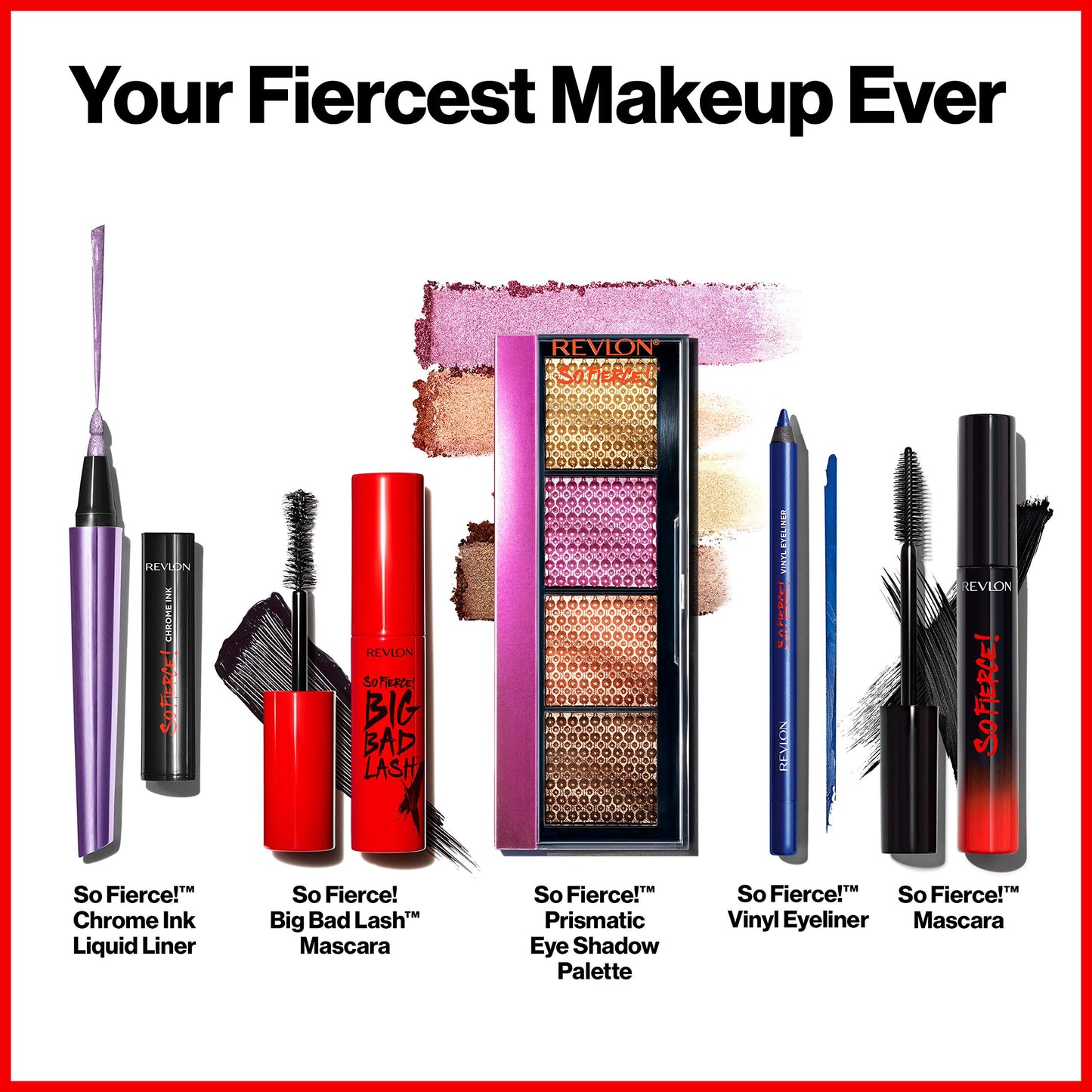 Revlon Mascara, So Fierce Big Bad Lash Eye Makeup, Volumizing, Lasts up to 24 Hours, No Clump, Smudge-Proof, Flake-Free, 762 Waterproof Blackest
