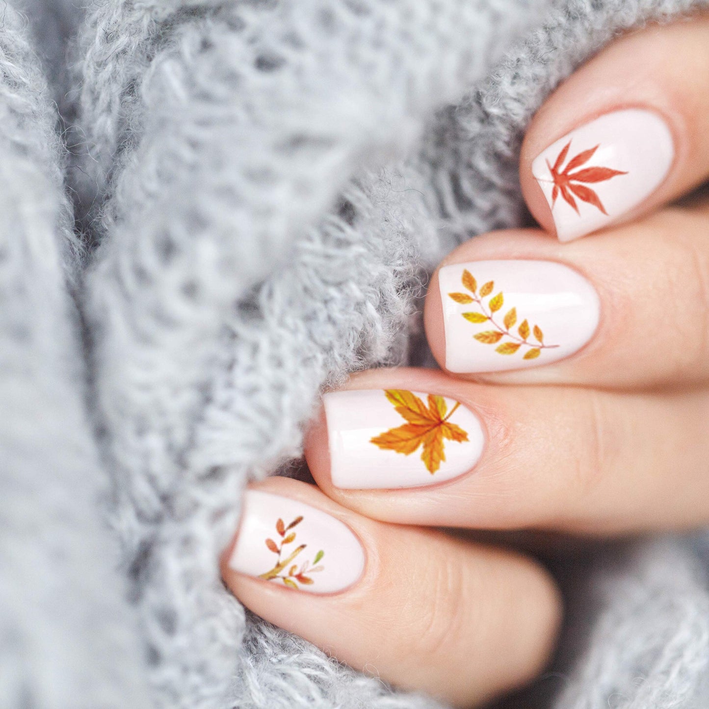 Adurself 1000+ Patterns Autumn Nail Art Decals Fall 3D Nail Self-Adhesive Stickers Harvest Pumpkin Maple Leaves Sunflower Squirrel for Women Girls
