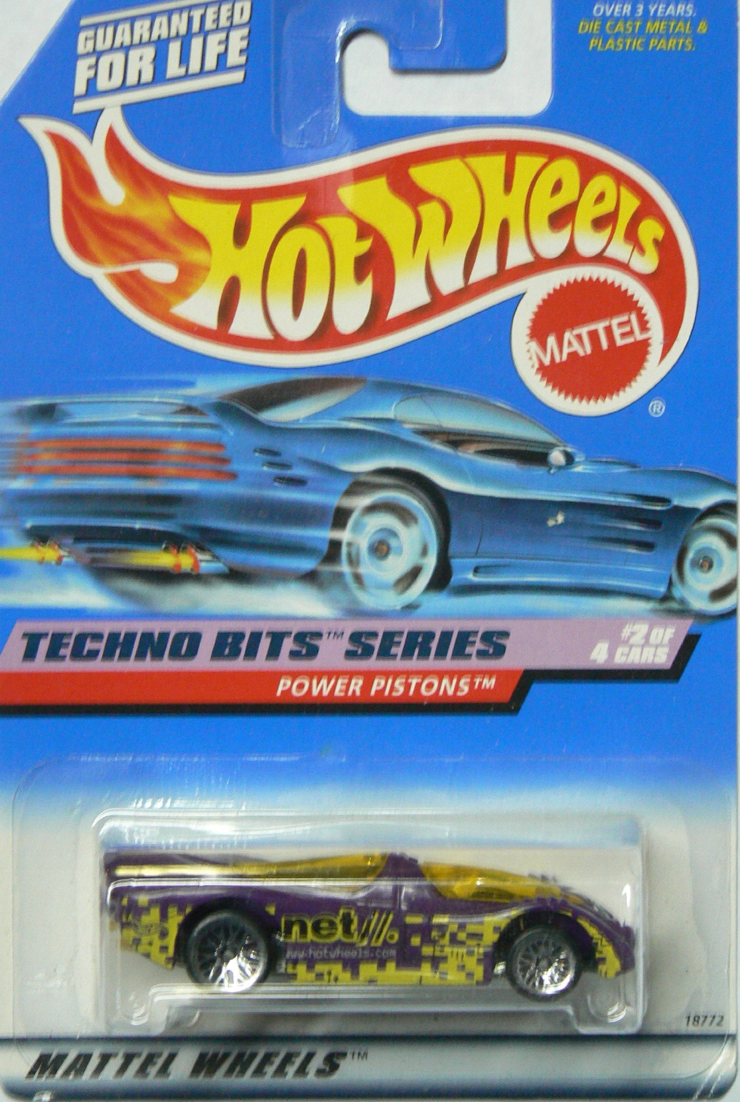 HOT Wheels Power Pistons #690 1998 Techno Bits Series Wire Spoke Wheels