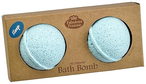 Fabulous Frannie Sleep Natural, Handmade Bath Bomb Set, Rich in Essential Oil, Mineral Salt, Coconut Oil, Witch Hazel, Fizzies to Moisturize Skin…
