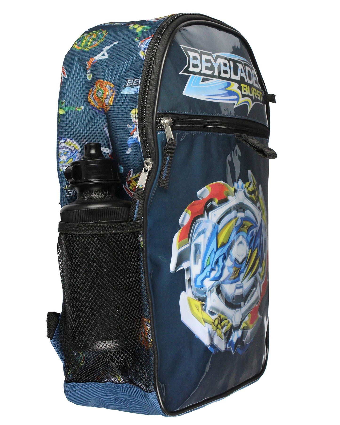 INTIMO Beyblade Burst Spinner Tops Backpack Lunch Bag Water Bottle Ice Pack 5 PC Mega Set