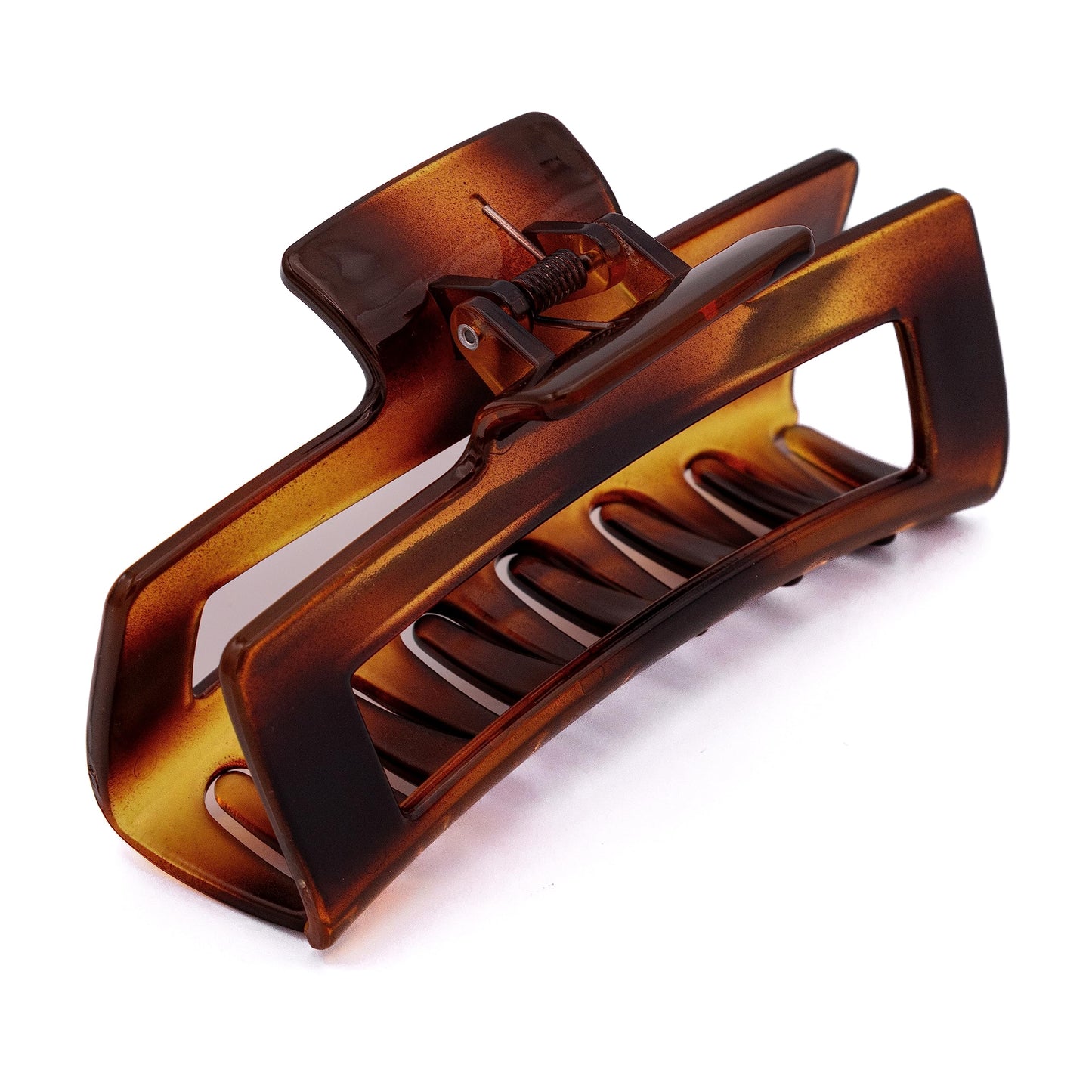 BELLEFIXE Large Tortoise Shell Premium Acetate Open Cutout Jaw Claw Clip Nonslip for Women Girls Thick Long Hair