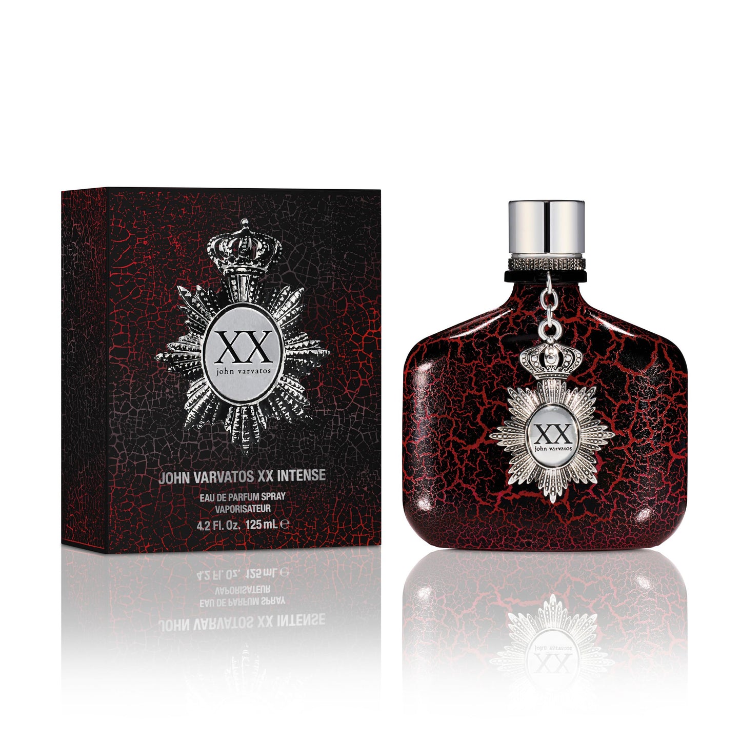 John Varvatos XX Intense Eau de Parfum Spray, Men’s Cologne, Woody Amber Scent with Notes of Red Ginger Flower Accord, Cedarwood & Tonka Bean, 4.2 fl.