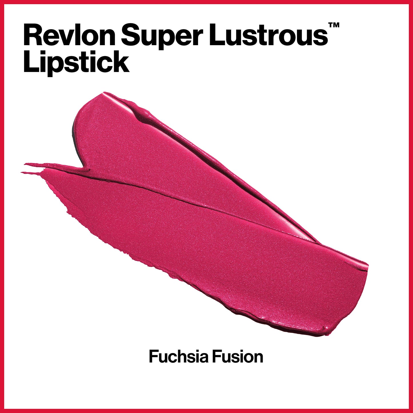 Revlon Super Lustrous Lipstick with Vitamin E and Avocado Oil, Pearl Lipstick in Pink, 657 Fuchsia Fusion, 0.15 oz (Pack of 2)