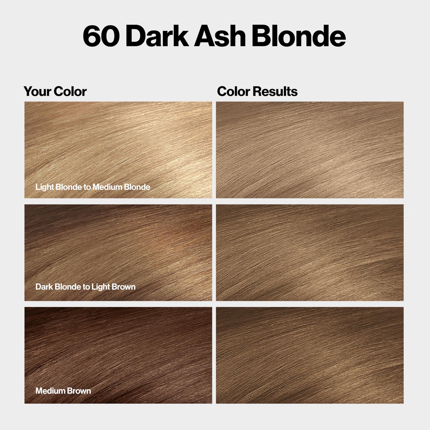 Revlon ColorSilk with Bond Repair Complex, Blonde Permanent Hair Color, 100% Gray Coverage, Ammonia Free Hair Dye, Vegan Keratin, 60 Dark Ash Blonde