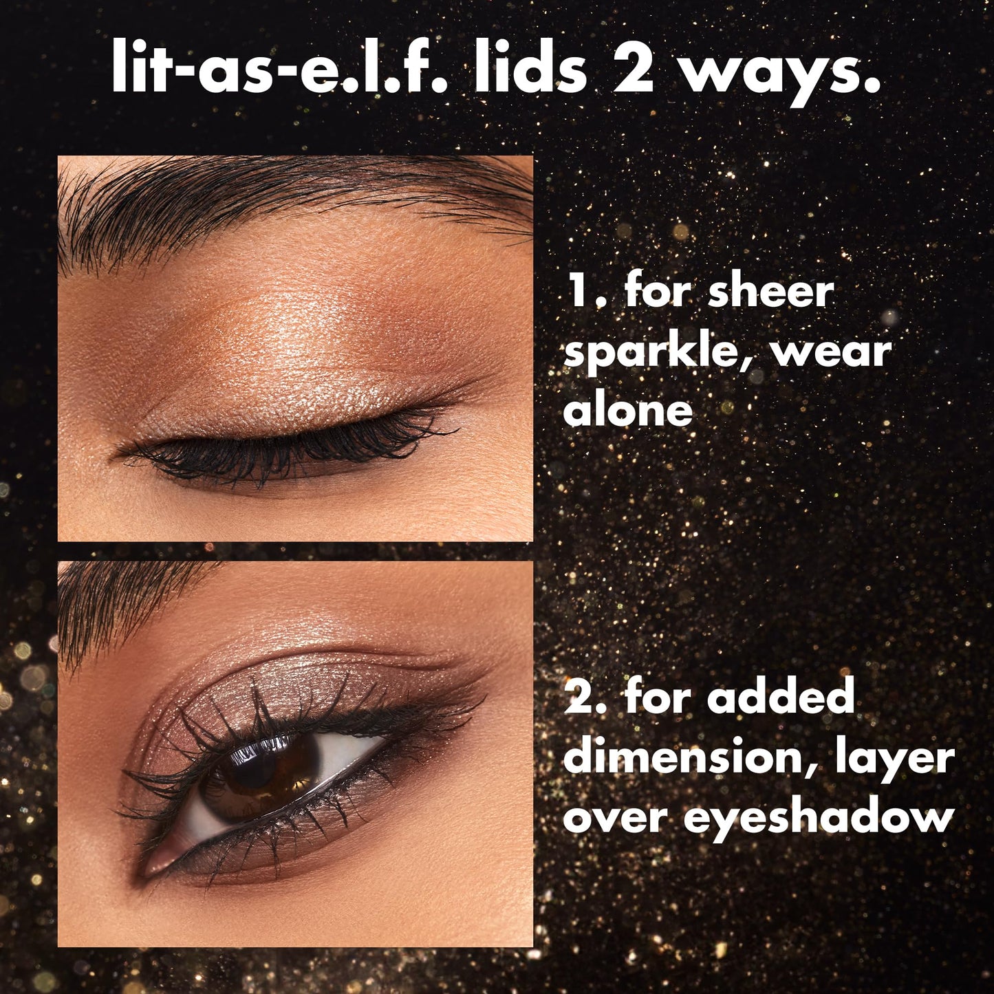 e.l.f. Fine As Fleck Glitter Eyeshadow, Long-Lasting Sheer Eye Makeup With A Shimmer Finish, Soft, Smooth Formula, Vegan & Cruelty-Free, Hypebiscus