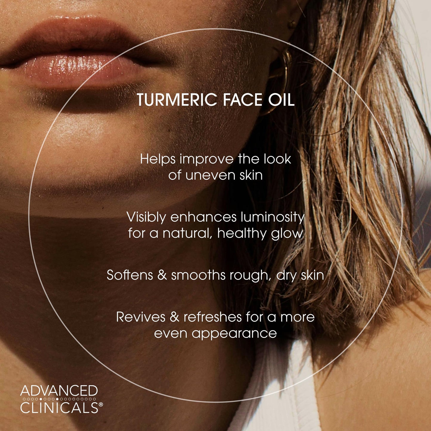 Advanced Clinicals Turmeric Oil Serum For Face | Facial Skin Care Serum With Jojoba + Coconut Oil To Improve Appearance Of Dark Spots & Uneven Skin