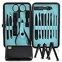 Utopia Care Nail Clippers Professional Nail Kit or Manicure Kit for Women and Men, Stocking Stuffers or Groomsmen Gifts 16Pcs Pedicure Set