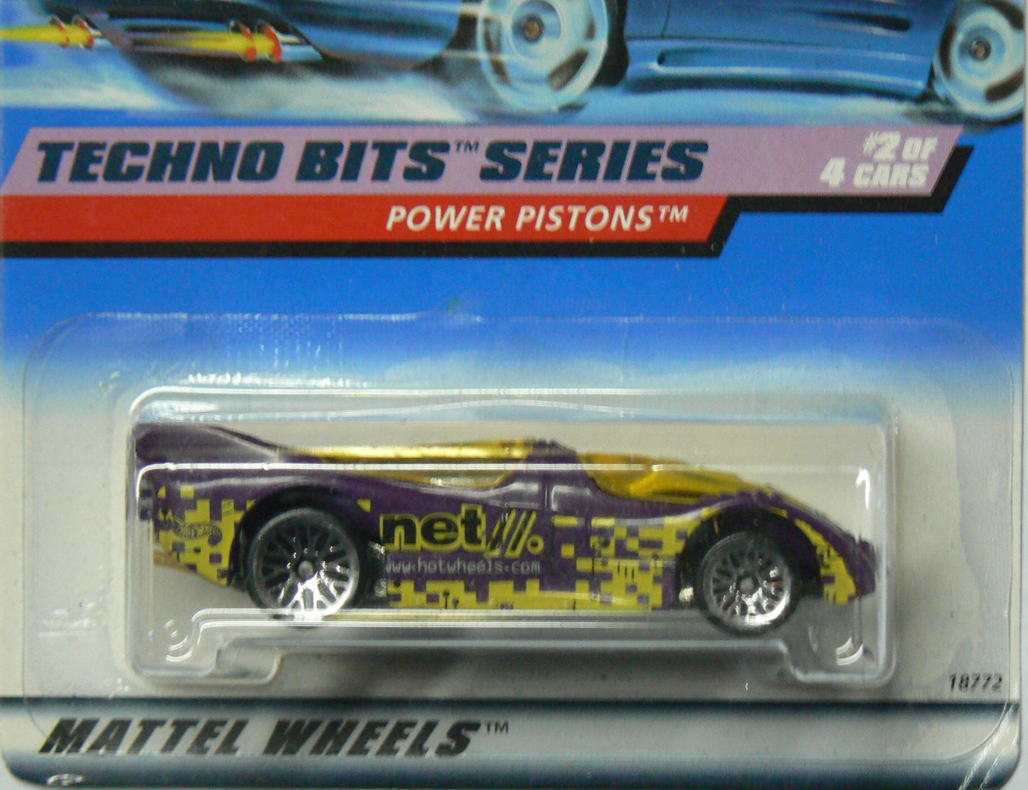 HOT Wheels Power Pistons #690 1998 Techno Bits Series Wire Spoke Wheels