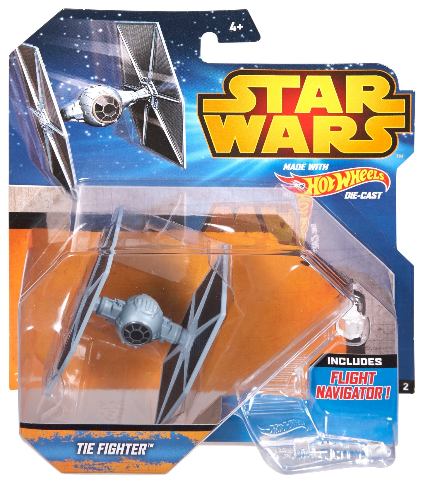 Hot Wheels Star Wars Starship Blue TIE Fighter Vehicle