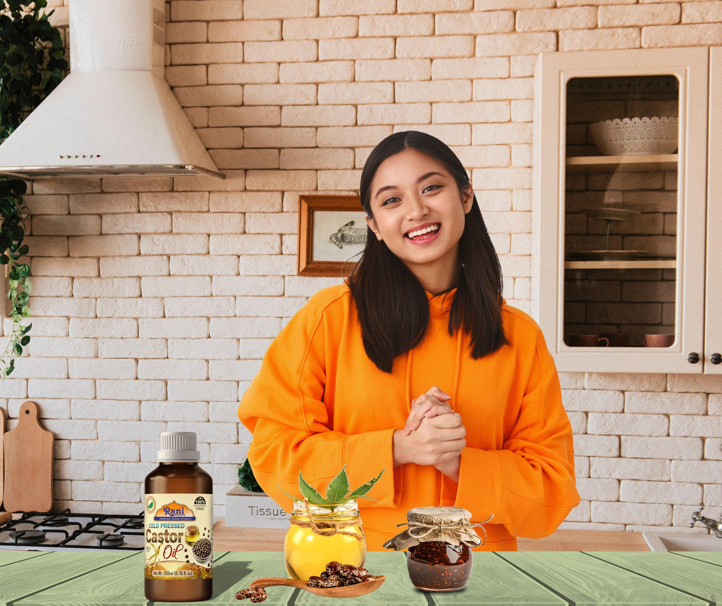 Rani Castor Oil 6.76 Ounce (200ml) Cold Pressed | 100% Natural | NON-GMO | Kosher | Vegan | Gluten Free | Indian Origin