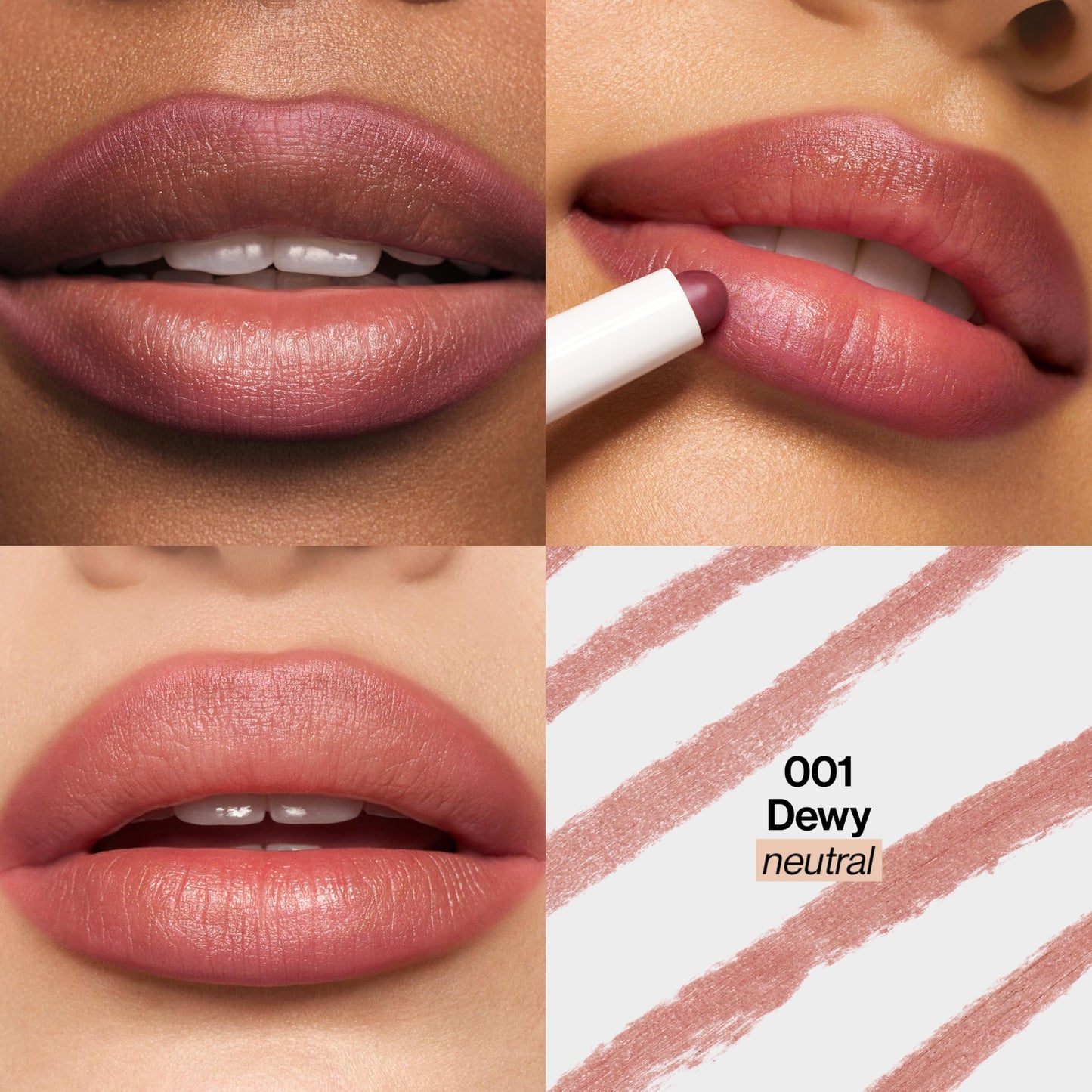 REVLON PhotoReady Blur Liner, Soft Matte Lip Makeup to Overline for Instant Natural, Fuller-Looking Lips, 001 Dewy, 0.05 oz