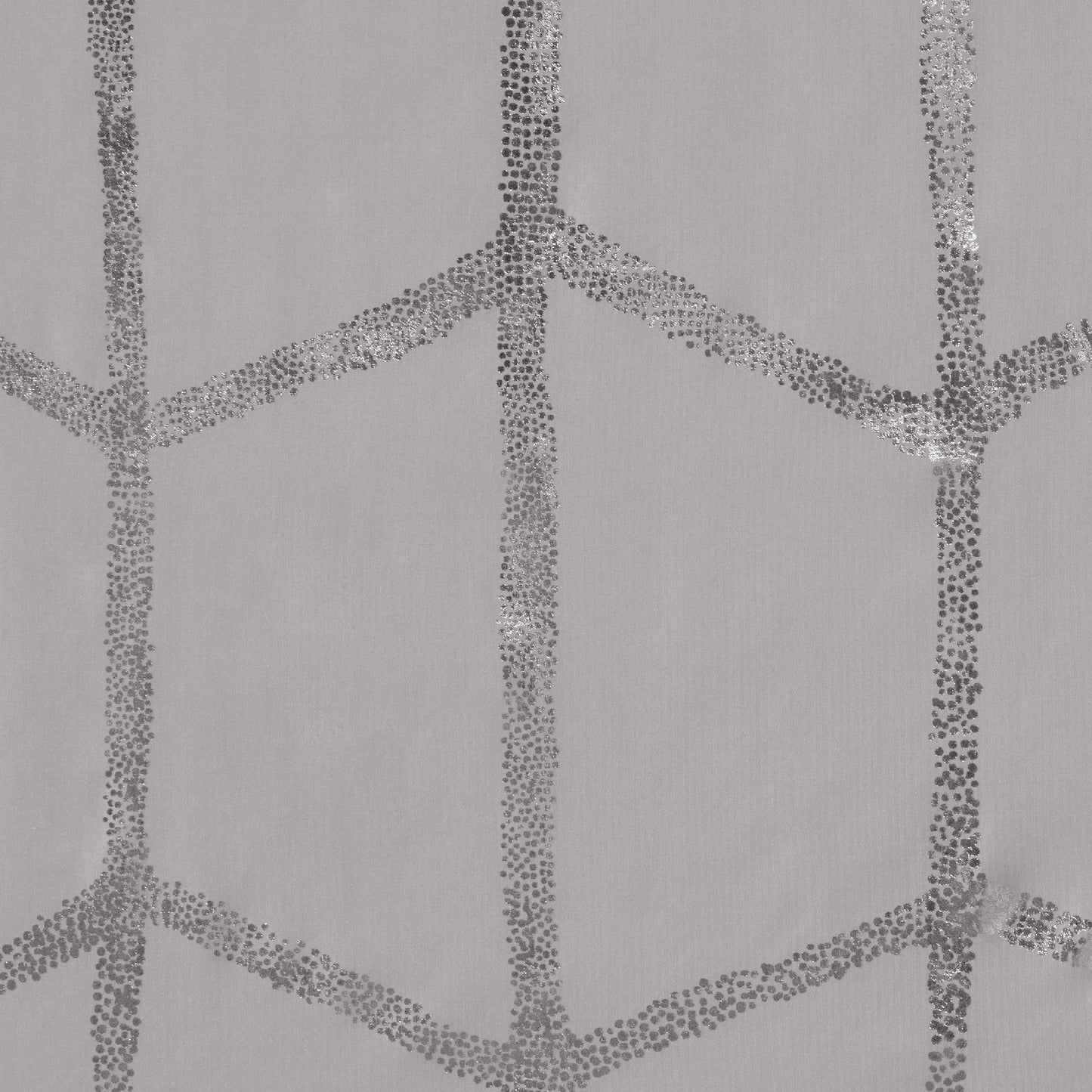 Intelligent Design Raina Shower Curtain Printed Geometric Metallic Machine Washable Modern Home Bathroom Decorations, 72" x 72", Grey (ID70-1292)