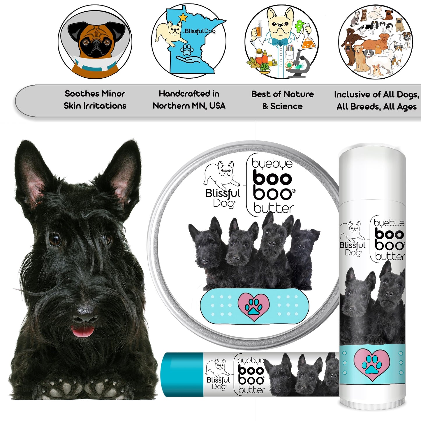 The Blissful Dog Scottish Terrier Boo Boo Butter, 0.50 Ounce Beauty and Personal Care The Blissful Dog