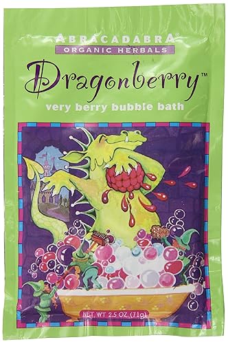 Abracadabra Organic Herbals Bubble Bath, Dragonberry Very Berry, 2.5 Ounce