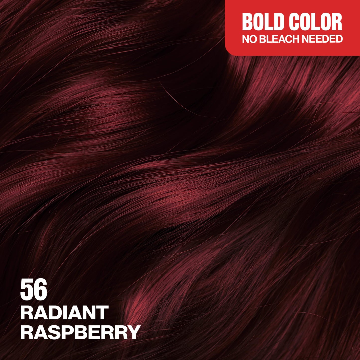 Revlon ColorSilk with Bond Repair Complex, Permanent Hair Color, 100% Gray Coverage, Ammonia Free Dye, Vegan Keratin, 56 Radiant Raspberry, 3 pack