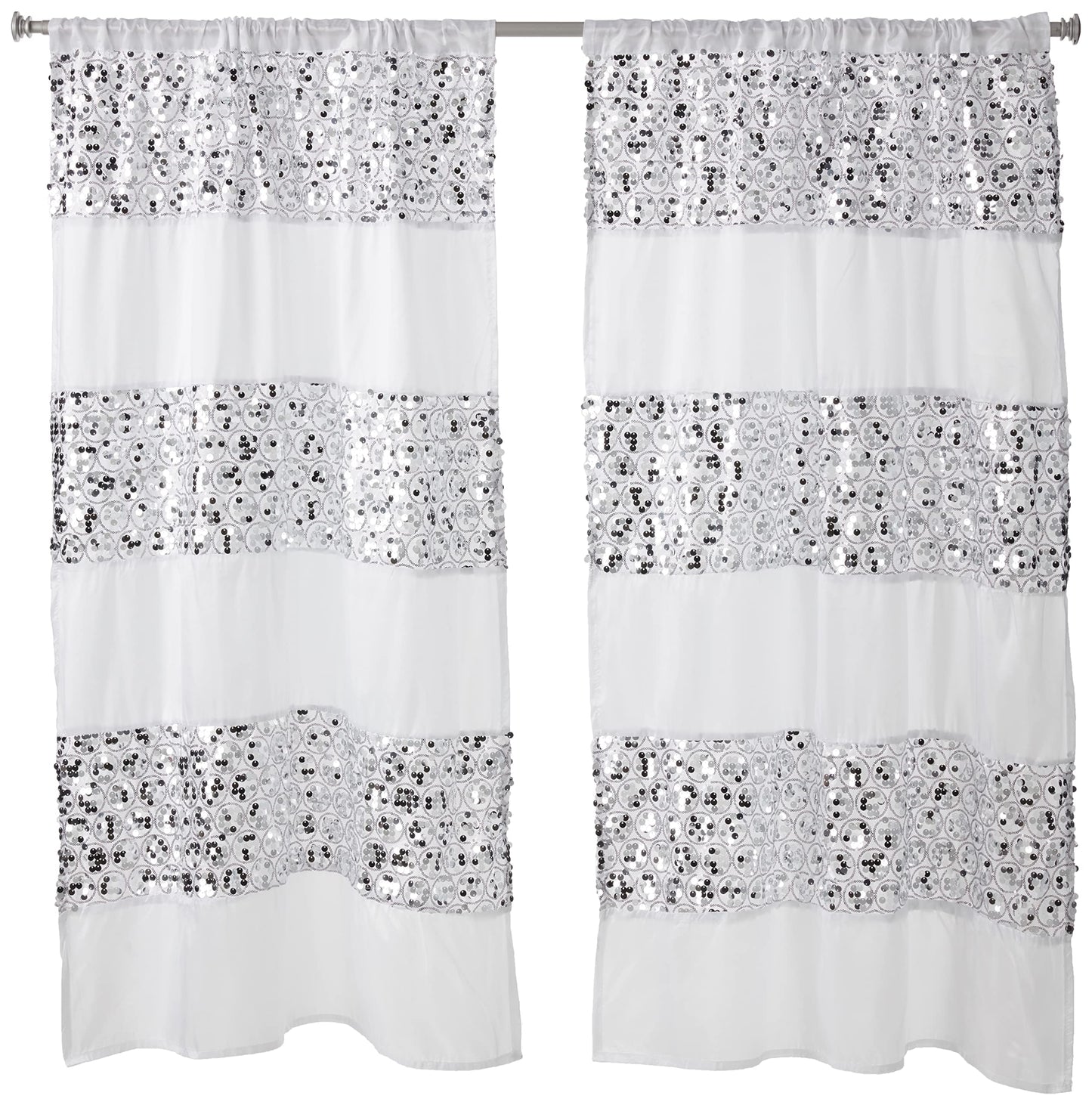 Popular Bath Sinatra White Window Curtain