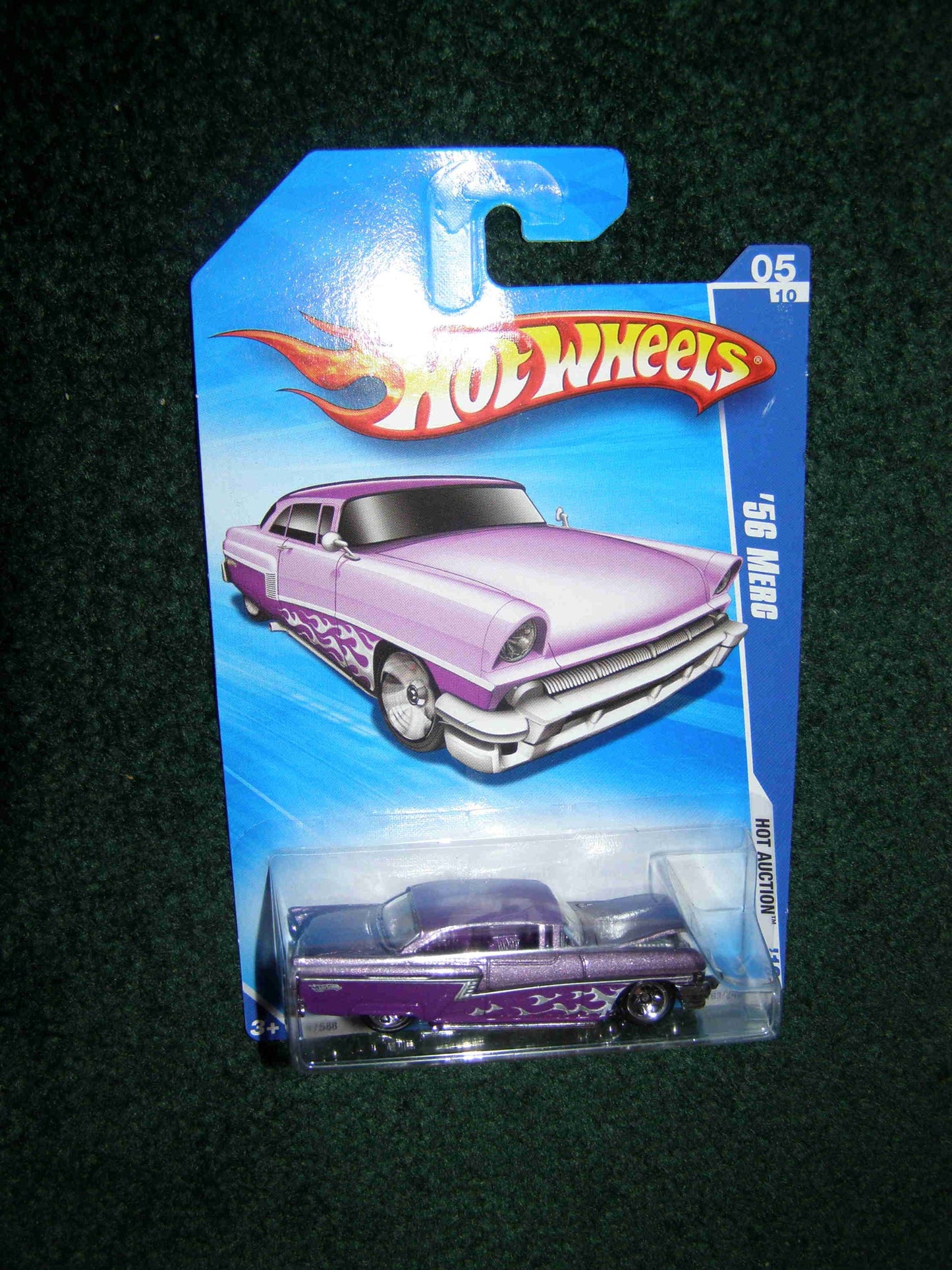 Hot Wheels 2010 HOT Auction 05/10 Purple '56 MERC Hood Opens!!!