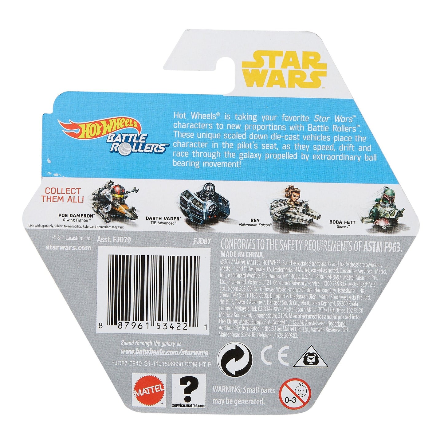 Hot Wheels Star Wars Starship Peg #8 Vehicle