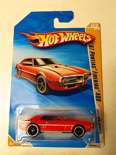 Hot Wheels 2010 New Models, RED '67 Pontiac Firebird 400 3/44