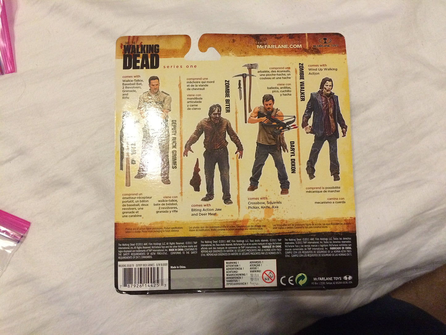 McFarlane Toys The Walking Dead TV Series 1 Exclusive Action Figure Deputy Rick Grimes Bloody Black White