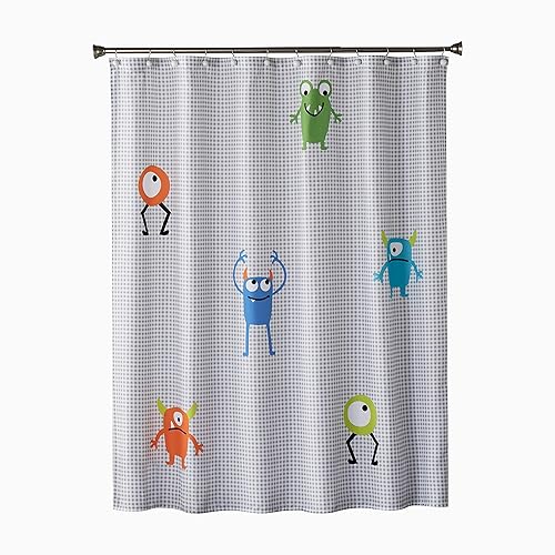 SKL Home Monsters Shower Curtain, Multicolored