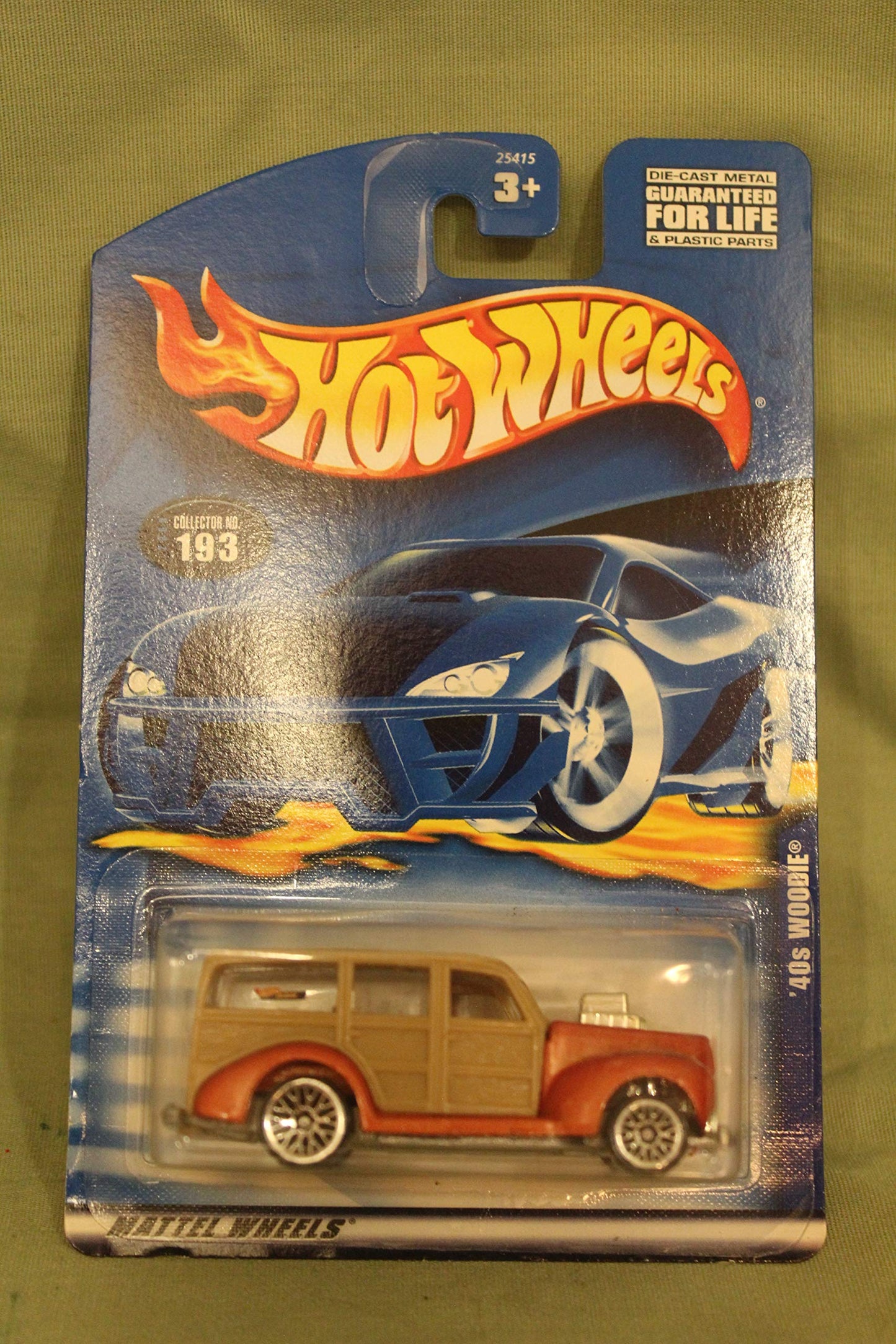 Hot Wheels '40s Woodie Orange 2000 Basic Car 1:64 Scale Series Collector #193
