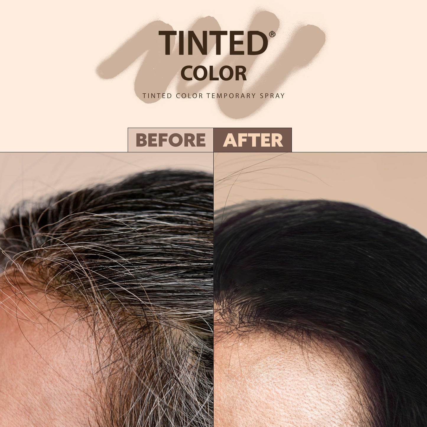 Tinted Color Temporary Spray for Gray Root Touch-Up - 3.38oz Jet Black, True to Color, Quick Dry, Humidity-Resistant, with Jojoba Oil