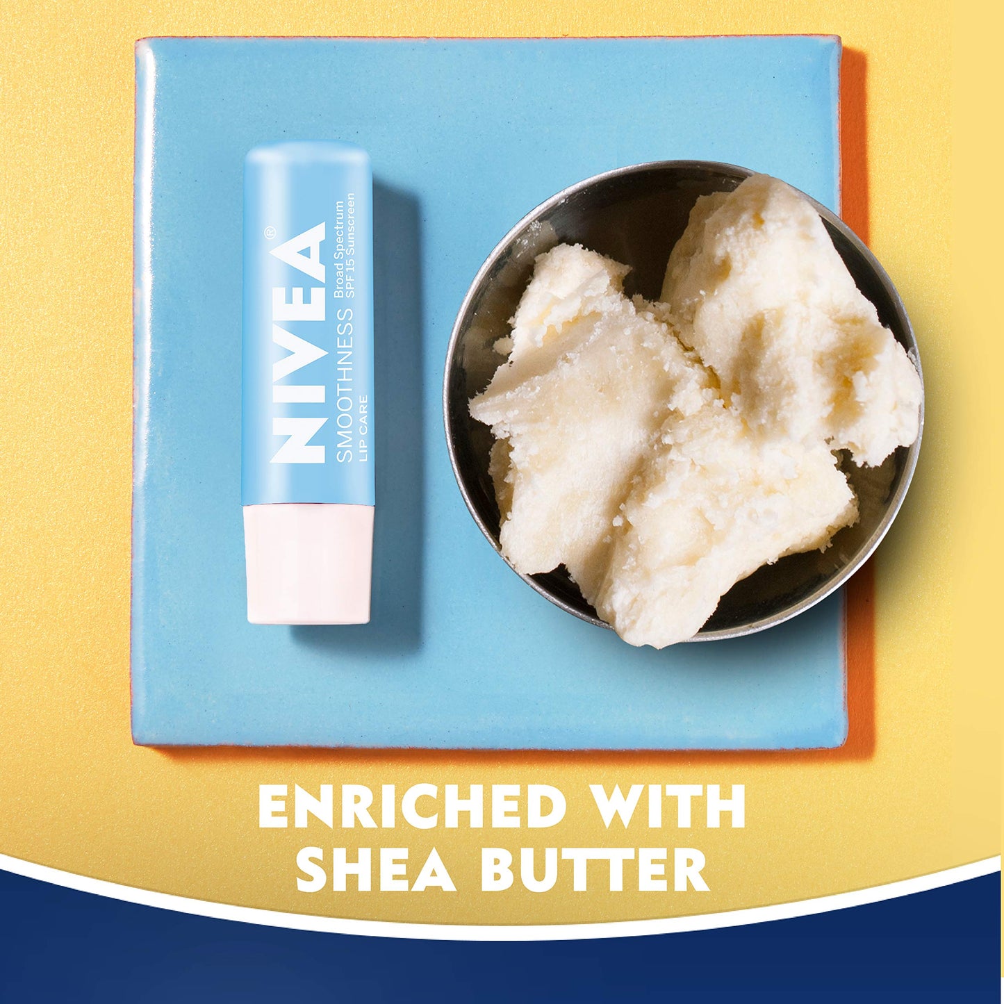 NIVEA Smoothness Lip Care SPF 15 Carded, 1 Count, Pack of 6