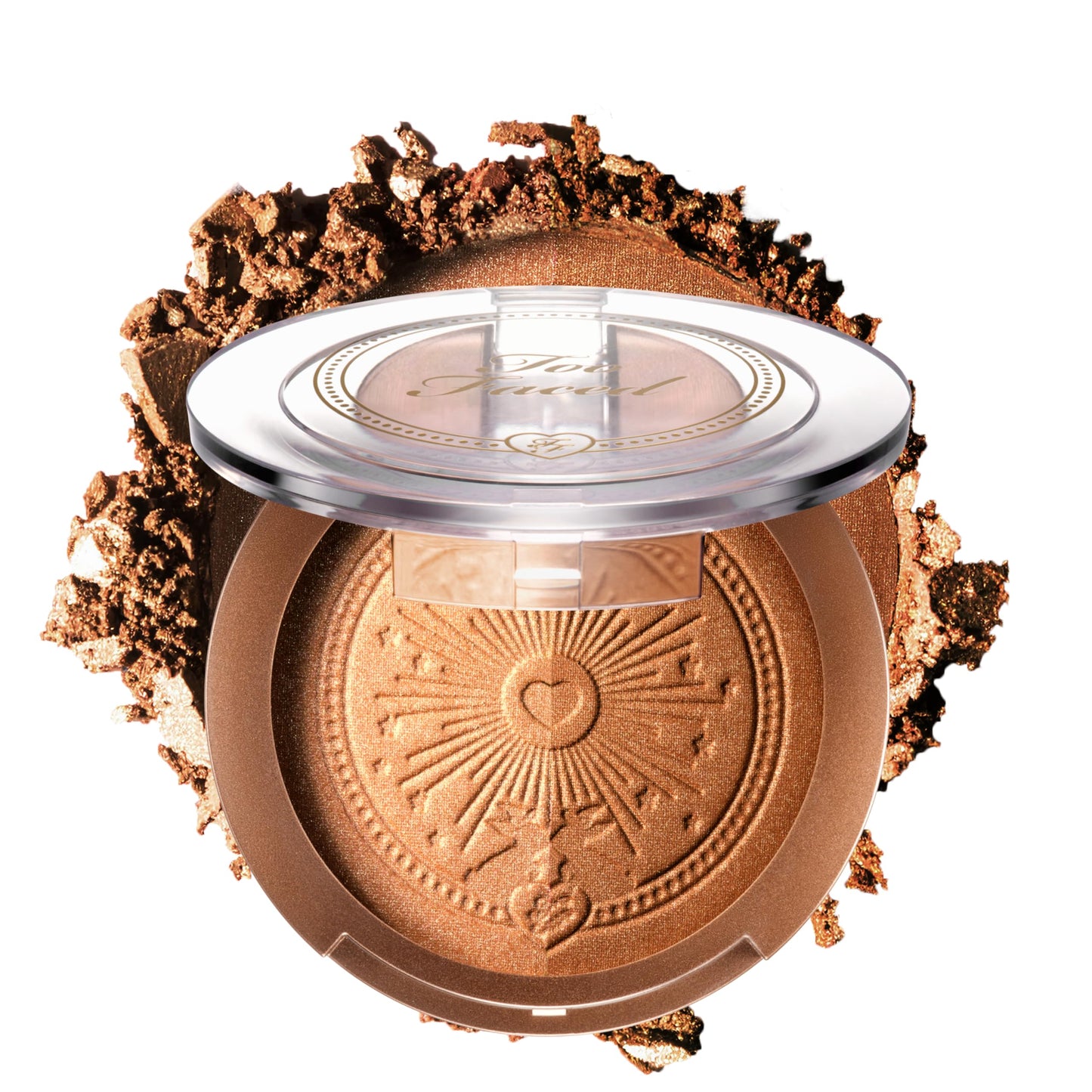 Too Faced Sun Bunny Blushing Bronzer | Dual-Shade Sheer, Luminous Bronzer Blush with Pink Undertones to Mimic Natural Flush, Sun Bunny, 0.28 Ounce