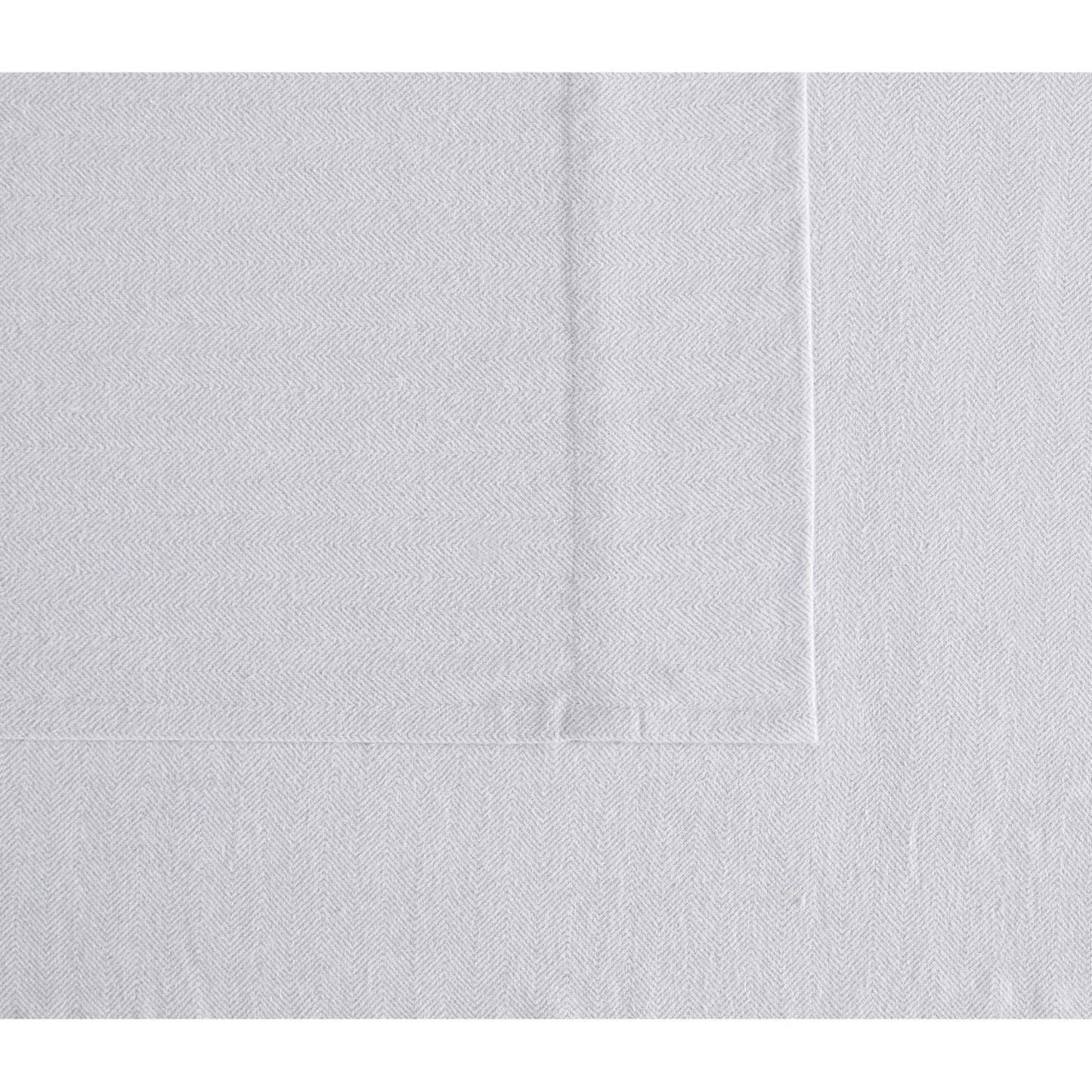 London Fog Herringbone Flannel Sheets Multiple Cotton 4-Piece Queen Sheet Set, Herringbone Themed, for Men and Women, Oeko-TEX Certified Confidence