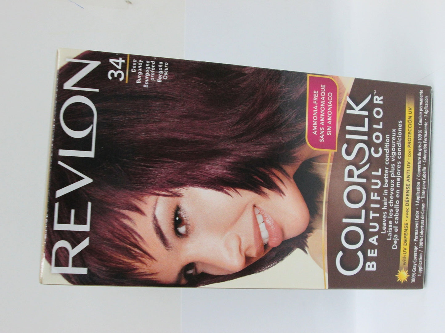 Revlon Colorsilk Haircolor 34, Deep Burgundy - 1 Ea, Pack of 4