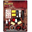 Spooktacular Creations 16 Pcs Halloween Family Makeup Kit Face Body Paint with Liquid Blood Gel, Fake Blood and More Easy On Makeup Set for Zombie