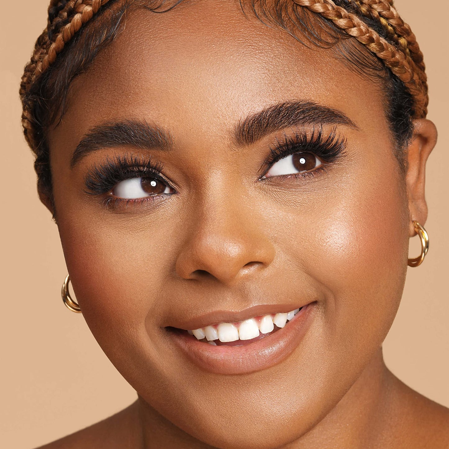 KISS Sister Nature False Eyelashes, 'Sage', 12 mm, 100% Natural Hair, Recyclable Paper Box, Printed with Soy Ink, Cruelty Free, Vegan, Includes 1 Pair