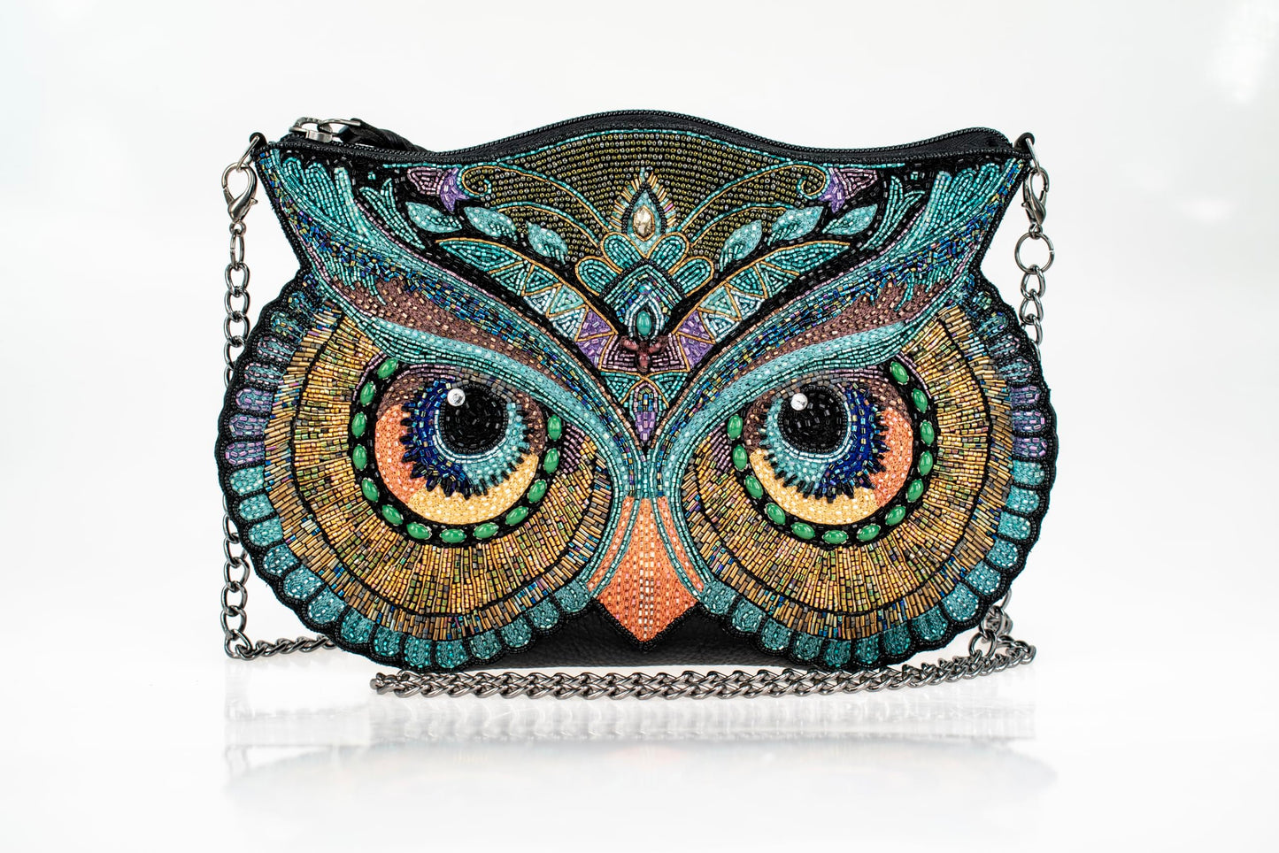 Mary Frances Head Turner Crossbody Handbag