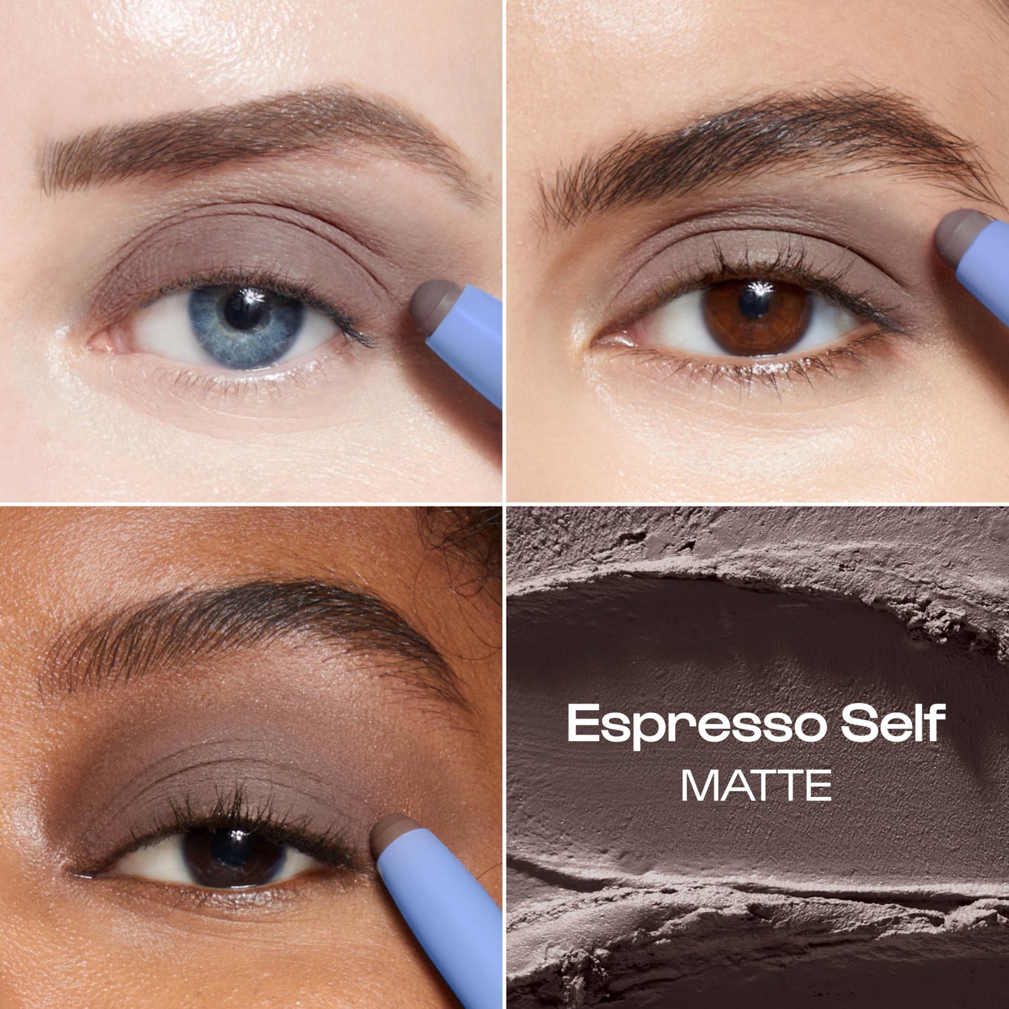 ALLEYOOP 11th Hour Cream Eye Shadow Sticks - Espresso Self (Matte) - Award-winning Eyeshadow Stick - Smudge-Proof and Crease Proof for Over 11 Hours