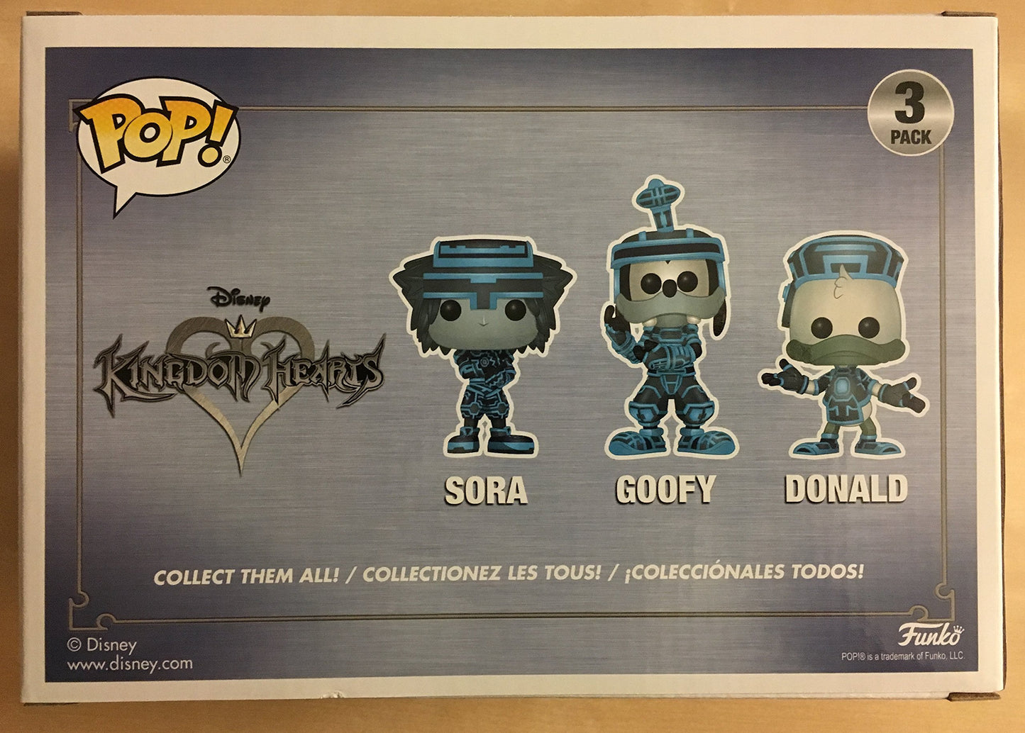 Pop! Disney Kingdom Hearts Sora, Goofy, & Donald Tron Suits (Gamestop Exclusive)