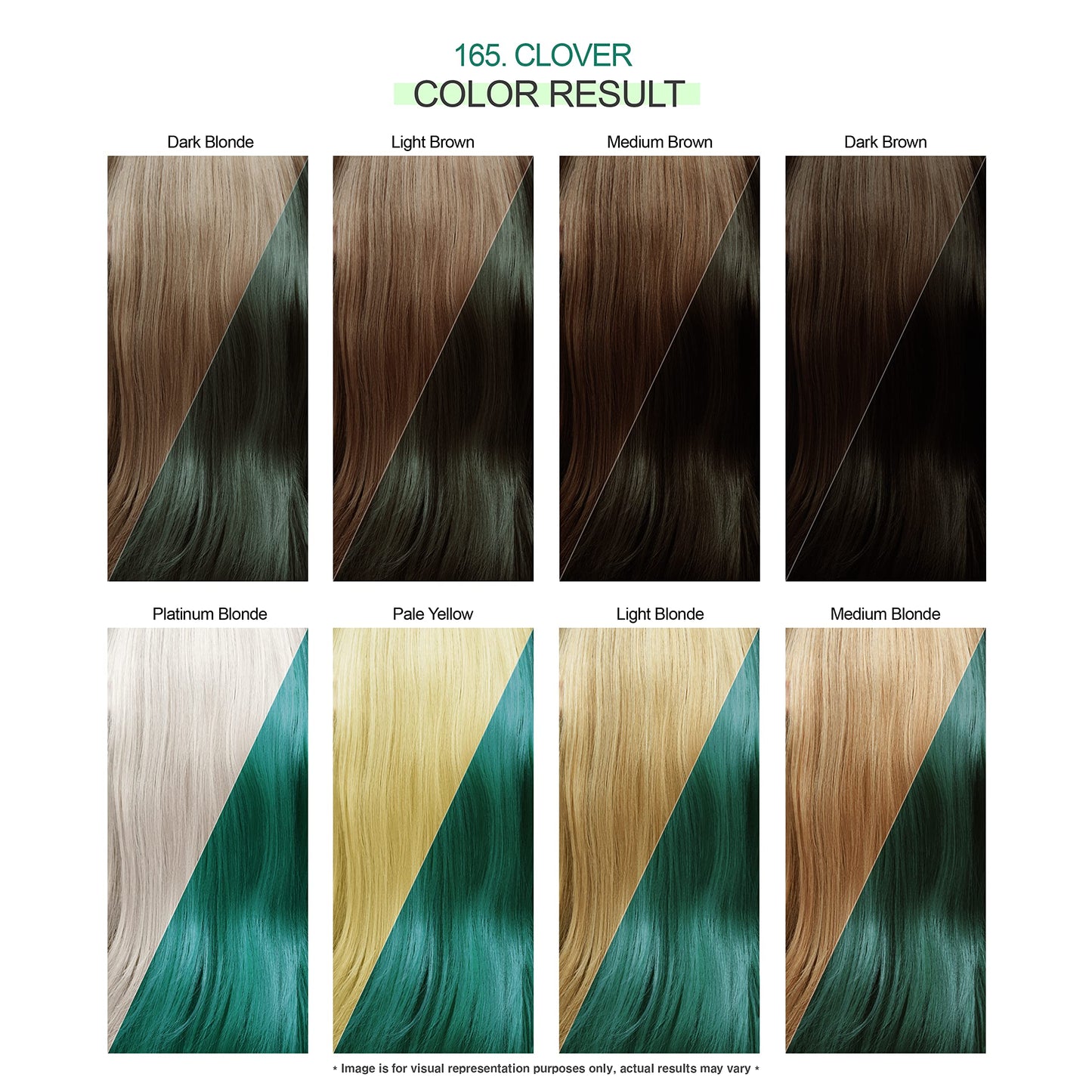 Adore Semi Permanent Hair Color - Vegan and Cruelty-Free Hair Dye - 4 Fl Oz - 165 Clover (Pack of 3)