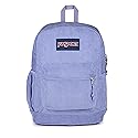 JanSport Cross Town Plus Remix Backpack - Padded Back Panel, Laptop Sleeve, and Front Pocket Organizer - Lavender Ash Corduroy