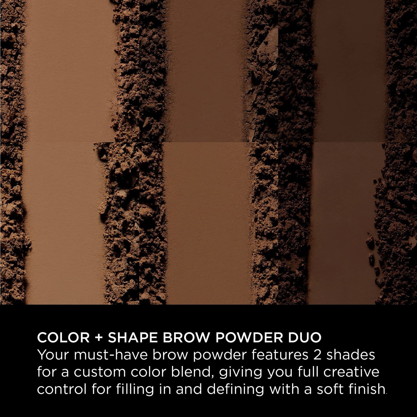 Sigma Beauty Color + Shape Brow Powder Duo - Eye Brow Palette for Natural, Defined Brows - Dark and Light Brow Powder to Tint and Highlight - Vegan