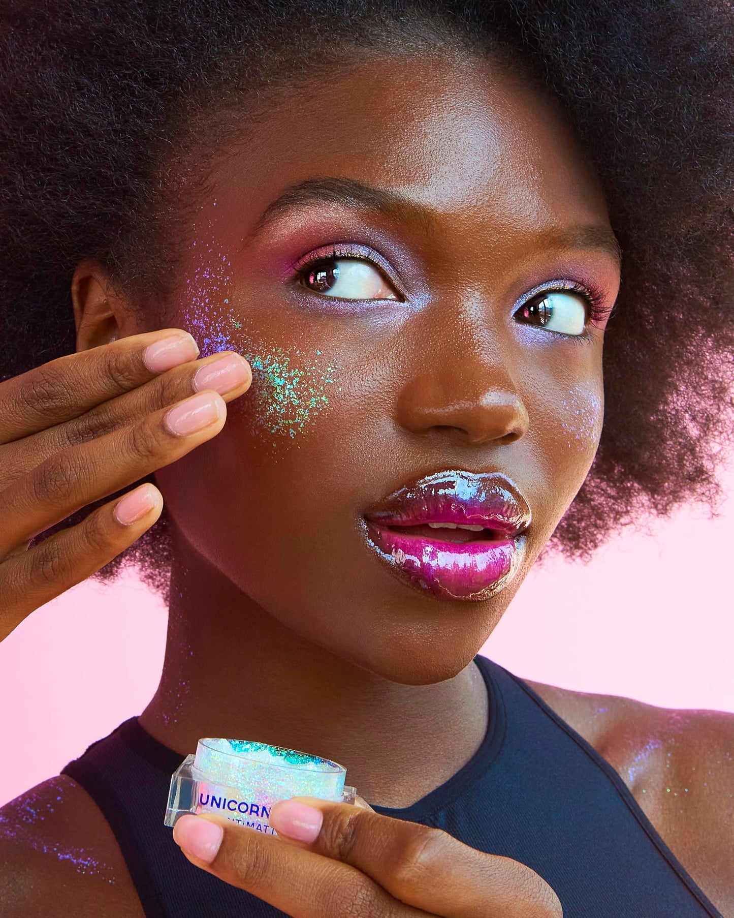 Unicorn Snot Antimatter Color-Shifting Glitter Paste - Plastic-Free Iridescent Body Glitter, Vegan & Cruelty-Free, Sweat-Proof Face & Body Paint, 0.5