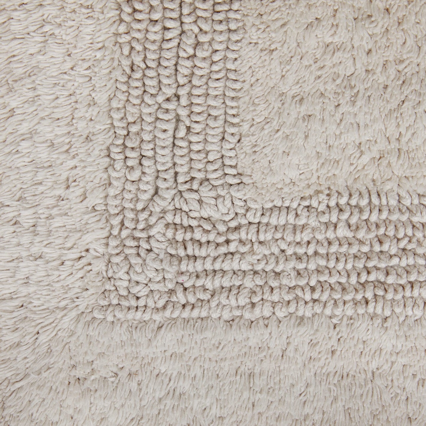 Fabstyles 100% Cotton Luxury Reversible Bath Rug | Ultra Absorbent Machine Washable Mat for Bathrooms/Showers, 20"x32" Linen