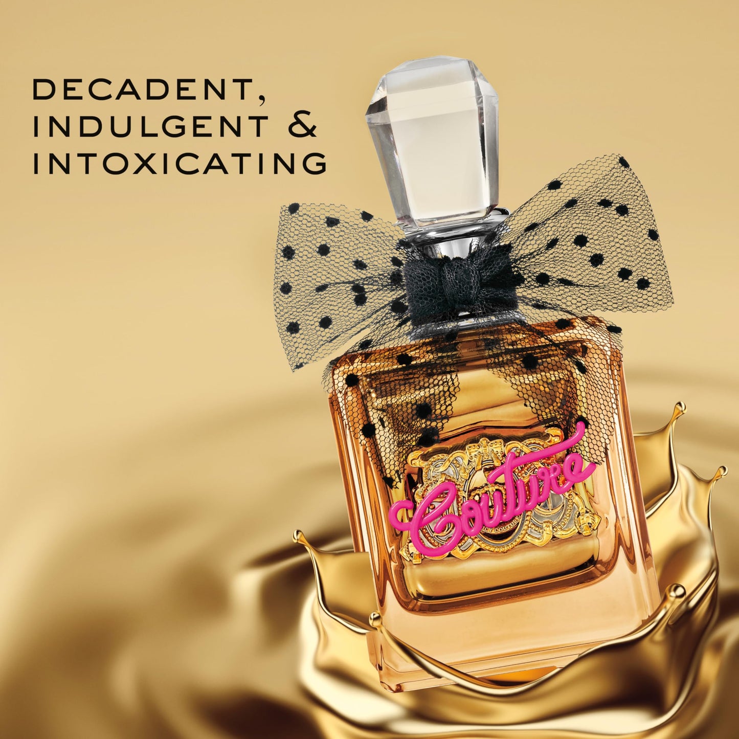 Juicy Couture Viva La Juicy Gold Eau De Parfum, Women's Perfume with Notes of Luscious Berry, Jasmine Sambac & Vanilla Cream - Fruity & Sweet, EDP
