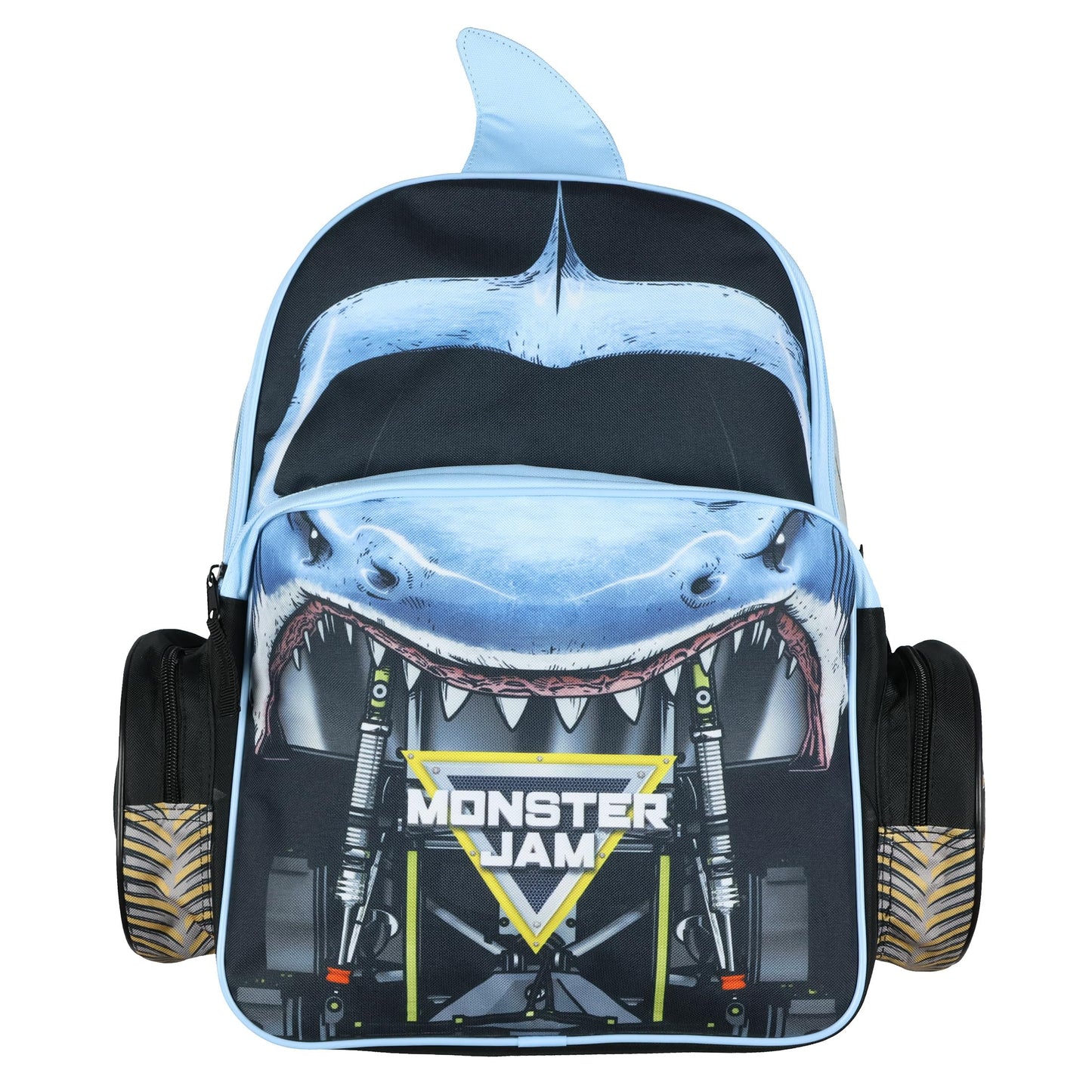 INTIMO Monster Jam Megalodon Backpack - Shark 3D Monster Truck Kids School Book Bag or Travel Daypack