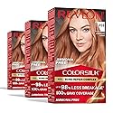 Revlon ColorSilk with Bond Repair Complex, Blonde Permanent Hair Color, 100% Gray Coverage, Ammonia Free Hair Dye, Vegan Keratin, 85B Strawberry