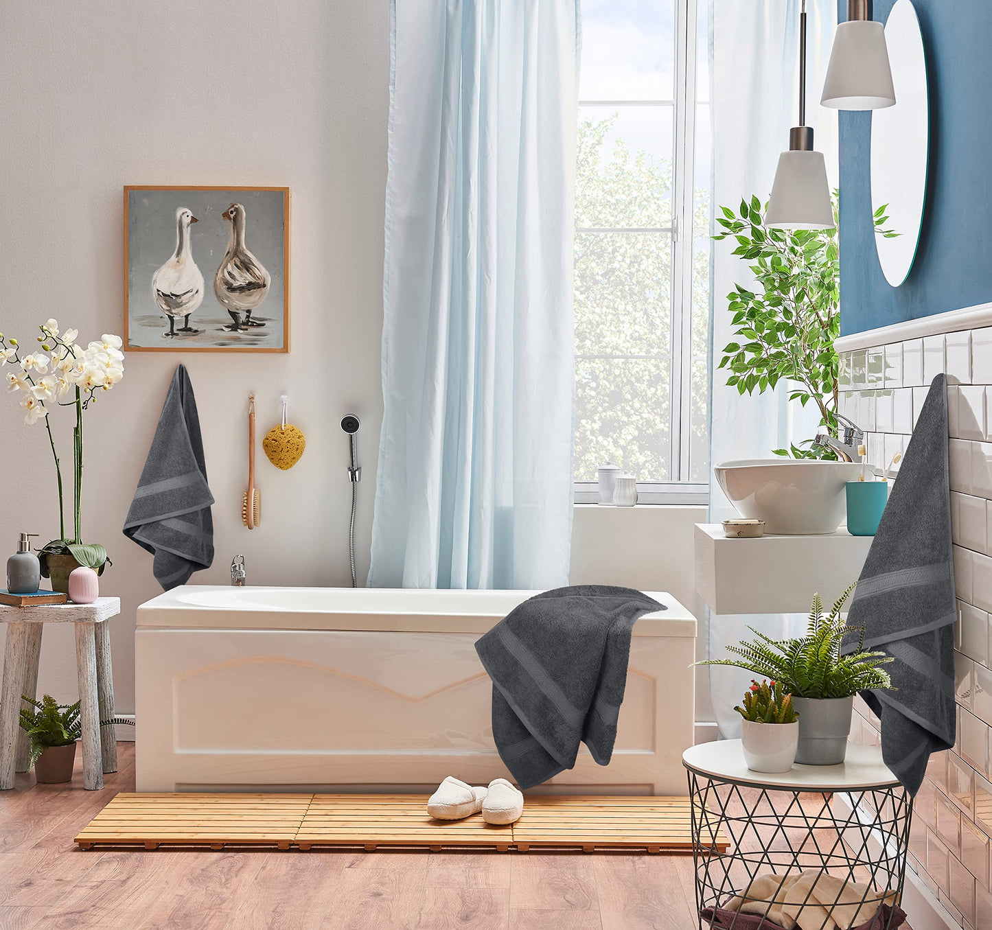 Utopia Towels 8 Piece Luxury Towel Set - Majestic Plush, Super Absorbent & Quicker-to-Dry, Thick 100% Ring Spun Cotton Towels for Bathroom, Spa…