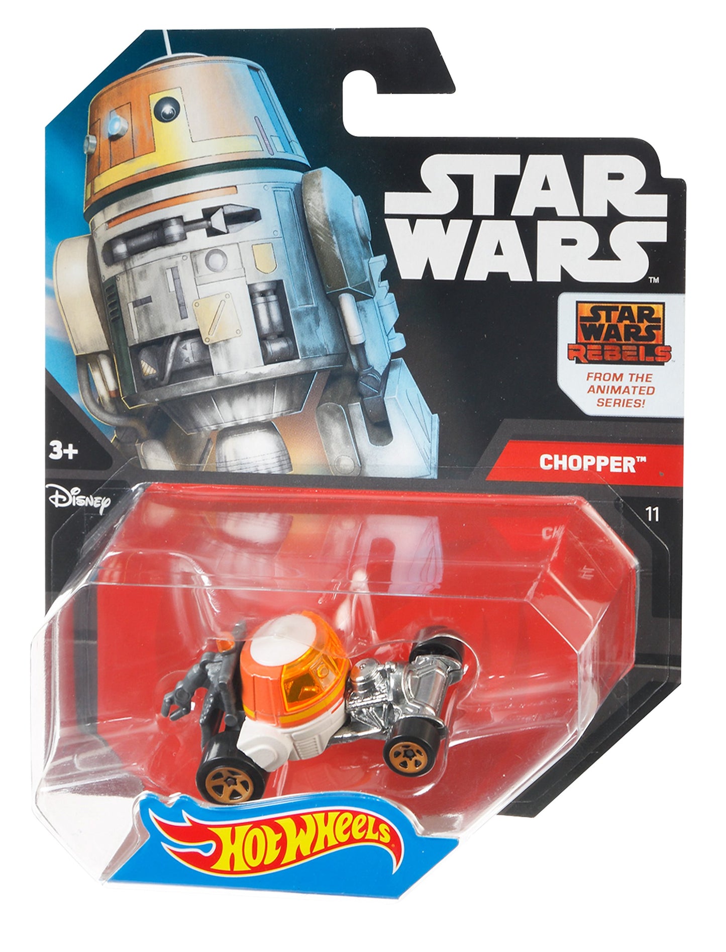 Hot Wheels Star Wars Rebels Chopper Character Car