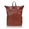 McKleinUSA S Series, Kennedy, Pebble Grain Calfskin Leather, 17" Leather Dual Access Laptop Backpack, Brown (88734)